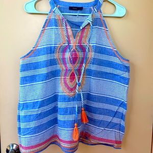 THML Bo-Ho Striped Halter Tank
